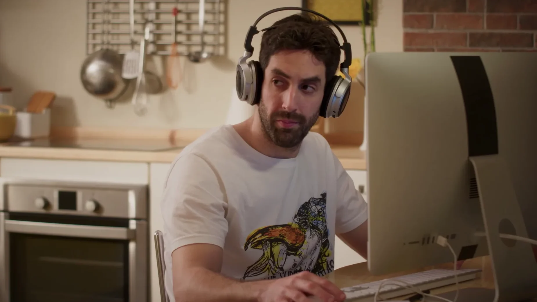 Xabier Fonseca (Fon) en una escena de la serie gallega O home perfecto, emitida por TVG.