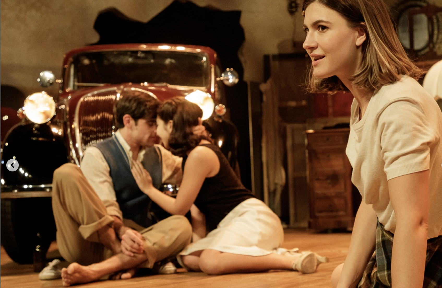 Jordan Blasco, exalumno Work In Progress en la obra Nada en el Teatro María Guerrero